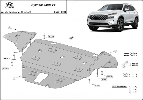 Scut auto Hyundai Santa Fe