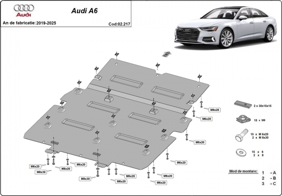 Scut auto Audi A6
